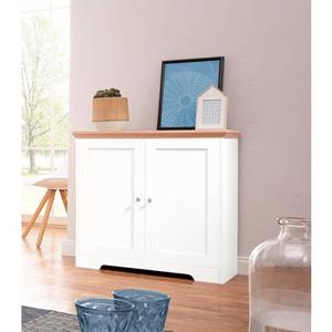 Home affaire Dressoir Nanna met een duroplastisch folie-oppervlak in eiken-look, breedte 80 cm