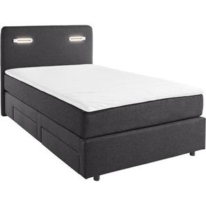 INOSIGN Boxspring Luan Laden, ledverlichting en topmatras, in breedte 120 cm en 180 cm