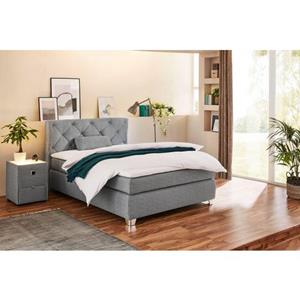 Jockenhöfer Gruppe Boxspringbett, mit Topper und Zierkissen