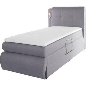 COLLECTION AB Boxspringbett »Borna«, inklusive Bettkasten, LED-Beleuchtung und Topper