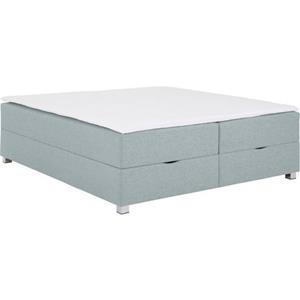 my home Boxspringbett »Alexis«, ideal für Räume mit Dachschrägen,in 4 Breiten & Überlänge 220 cm wählbar, inkl. Topper und Bettkasten