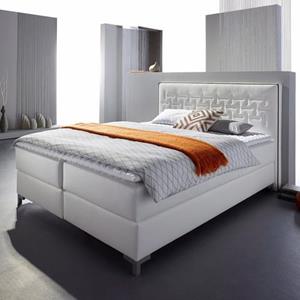 INOSIGN Boxspringbett "Coos", mit besonderer Steppung im Kopfteil, 3 Matratzenarten, 2 Härtegrade