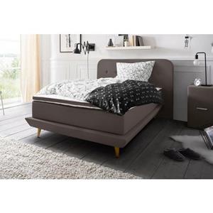 andas Boxspringbett "Premium", Steppung mit Knopfheftung, inkl. Topper