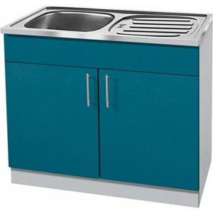 wiho Küchen Spülenschrank "Kiel", 100 cm breit mit Auflagespüle