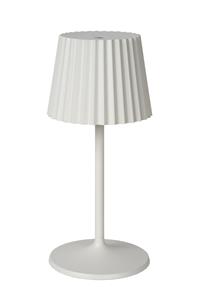 Lucide JUSTINE - Tafellamp Buiten - LED Dimb. - 1x2W 2700K - IP54 - Wit