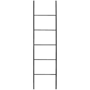 Decoratieve ladder Vincent - zwart - 160x37 cm