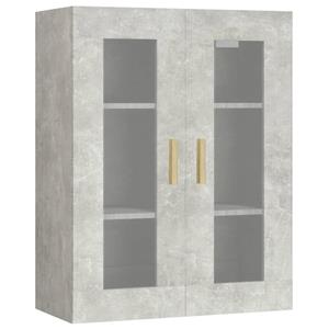 vidaXL Hängeschrank Betongrau 69,5x34x90 cm 