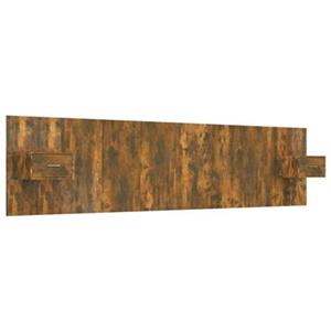 VidaXL Hoofdbord met kastjes bewerkt hout gerookt eikenkleurig