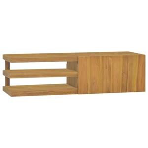 VidaXL Badkamerwandkast 110x40x30 cm massief teakhout