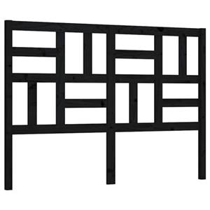 VidaXL Hoofdbord 146x4x104 cm massief grenenhout zwart