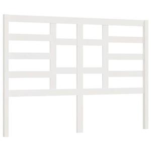 VidaXL Hoofdbord 126x4x104 cm massief grenenhout wit