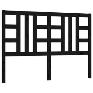 VidaXL Hoofdbord 141x4x100 cm massief grenenhout zwart