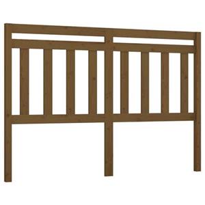 VidaXL Hoofdbord 140x4x100 cm massief grenenhout honingbruin