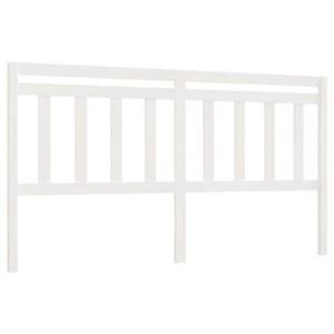 VidaXL Hoofdbord 186x4x100 cm massief grenenhout wit