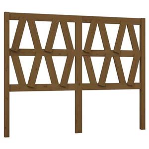VidaXL Hoofdbord 156x4x100 cm massief grenenhout honingbruin