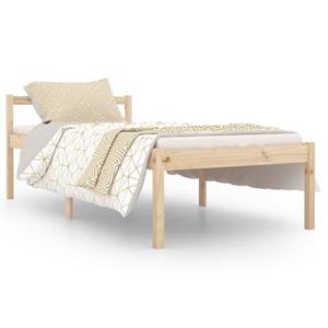 vidaXL Seniorenbed massief grenenhout 90x190 cm