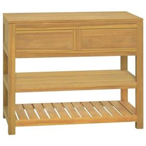 VidaXL Badkamerkast 90x45x75 cm massief teakhout