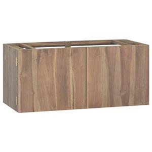 VidaXL Badkamerwandkast 90x39x40 cm massief teakhout