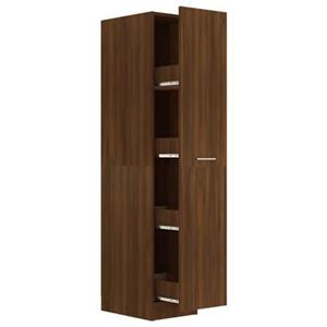 vidaXL Apothekerschrank Braun Eichen-Optik 30x42,5x150cm Holzwerkstoff 