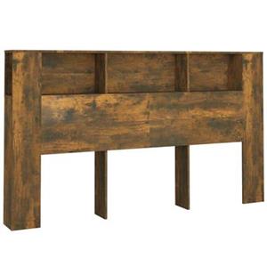 VidaXL Hoofdbordkast 180x18,5x104,5 cm gerookt eikenkleurig