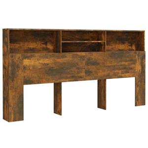 VidaXL Hoofdbordkast 200x19x103,5 cm gerookt eikenkleurig