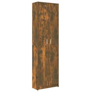 vidaXL Garderobenschrank Räuchereiche 55x25x189 cm Holzwerkstoff 