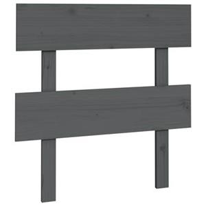 Hoofdbord 78,5x3x81 cm massief grenenhout grijs