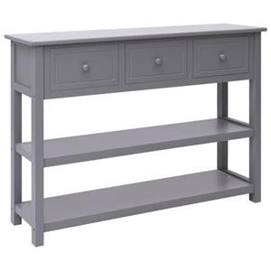 VidaXL Dressoir 108x30x76 cm massief paulowniahout grijs
