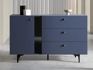 Mobistoxx Dressoir COLORUS 1 deur 3 lades blauw