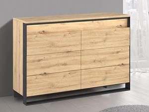 Mobistoxx Commode QUANTINO 3 lades artisan eik/zwart