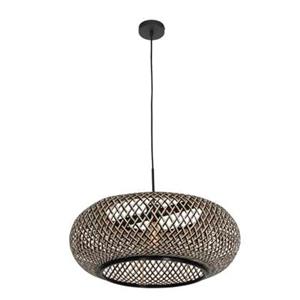 Steinhauer LIGHTING Pendelleuchte, Pendelleuchte Hängelampe Deckenleuchte Esszimmerleuchte Metall Holz Schwarz