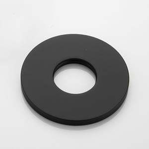 Saniclear rozet 75mm mat zwart