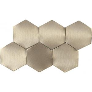 Dune Materia Mosaics Mozaiektegel 16.2x28cm Icon Gold Hexagon 4mm Mat/glans Gold 188527