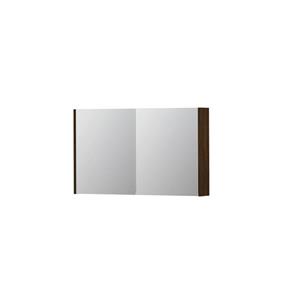 INK SPK1 Spiegelkast - 100x14x60cm - 2 deuren - dubbelzijdige Spiegel - schakelaar en stopcontact - MFC Koper eiken 1110667