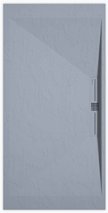 Sanifun douchebak Stone Side Gray Slate 110 x 90 P.