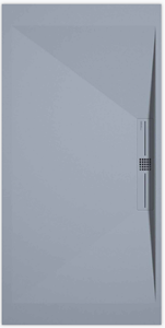 Sanifun douchebak Stone Side Gray Smooth 110 x 90 P.
