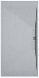Sanifun douchebak Stone Side Gray 7035 Slate 110 x 90 P.
