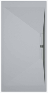 Sanifun douchebak Stone Side Gray 7035 Smooth 110 x 90 P.
