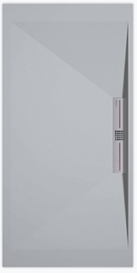 Sanifun douchebak Stone Side Gray 7035 Smooth 110 x 90 S.