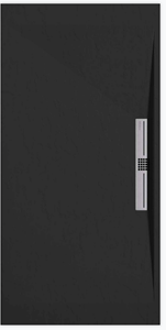 Sanifun douchebak Stone Side Black Slate 110 x 90 S.