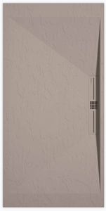 Sanifun douchebak Stone Side Sand Slate 110 x 90 P.
