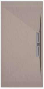 Sanifun douchebak Stone Side Sand Slate 110 x 90 S.