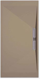 Sanifun douchebak Stone Side Moka Smooth 110 x 90 S.