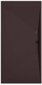 Sanifun douchebak Stone Side Chocolate Slate 110 x 90 P.