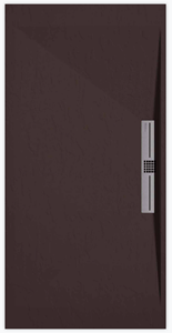 Sanifun douchebak Stone Side Chocolate Slate 110 x 90 S.