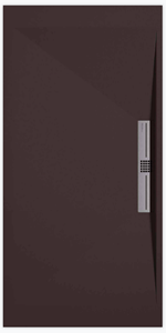 Sanifun douchebak Stone Side Chocolate Smooth 110 x 90 S.