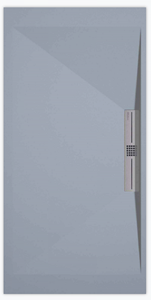 Sanifun douchebak Stone Side Gray Smooth 100 x 80 S.