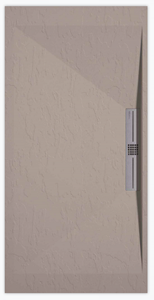 Sanifun douchebak Stone Side Sand Slate 100 x 90 S.