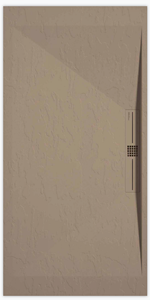 Sanifun douchebak Stone Side Moka Slate 100 x 90 P.