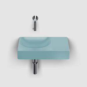 Clou Vale font. 38 cm, zonder kraangat rechts, mat blauw keram
